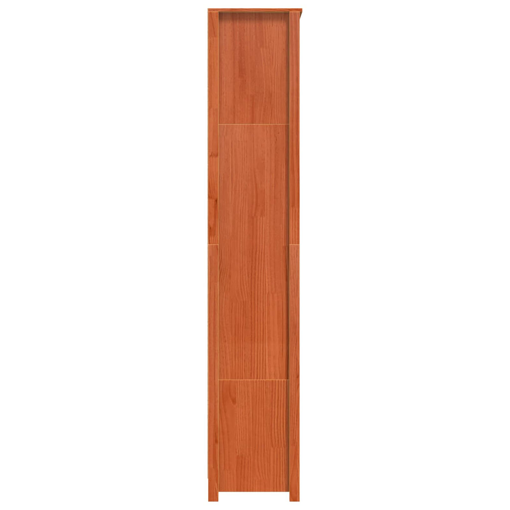 Bücherregal Wachsbraun 80 x 35 x 183 cm Massives Kiefernholz