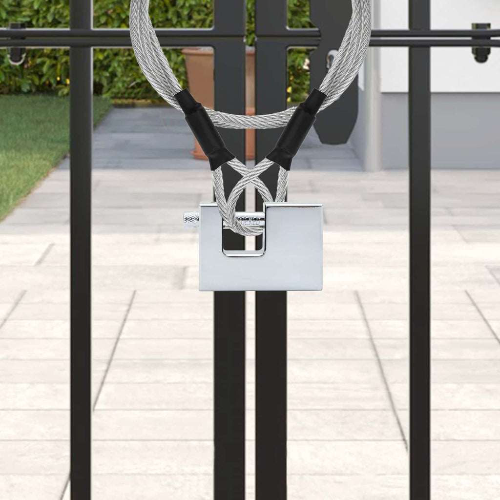 Vorhängeschloss 6 pcs Silber Stahl