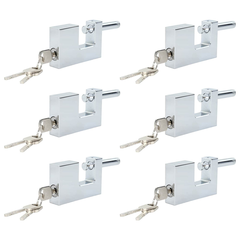 Vorhängeschloss 6 pcs Silber Stahl