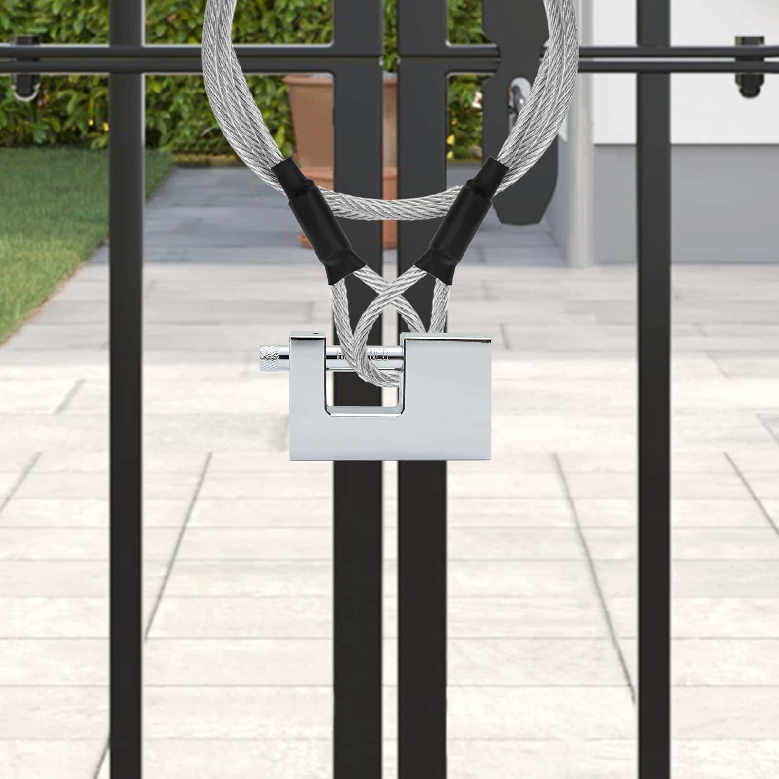 Vorhängeschloss 12 pcs Silber Stahl
