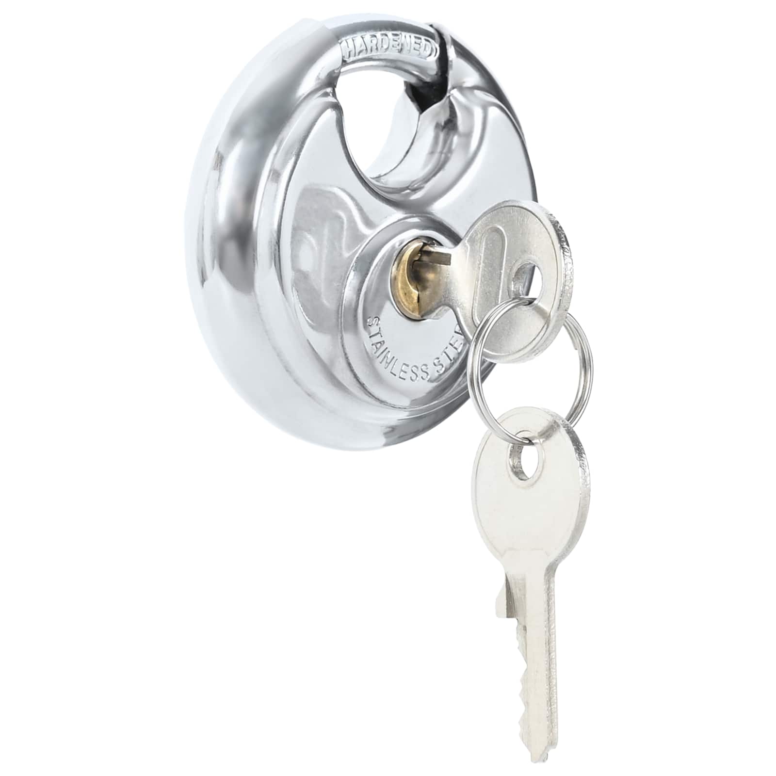 Diskusschlösser mit Schlüsseln 6 pcs Silber 7 x 2,4 x 7 cm