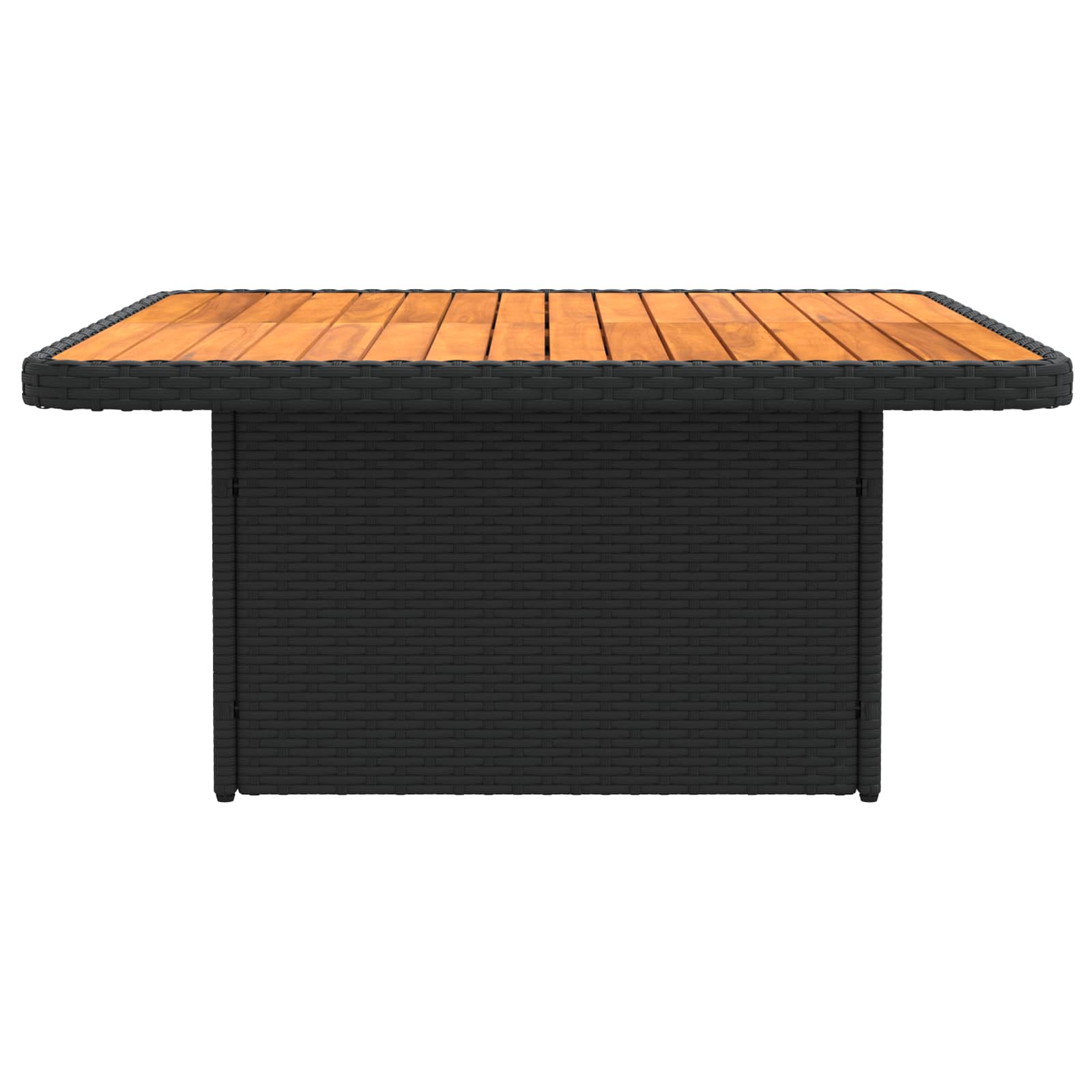 Garten Armlehnen Sofa mit Klapptisch 2 Stück Schwarz PE-Rattan