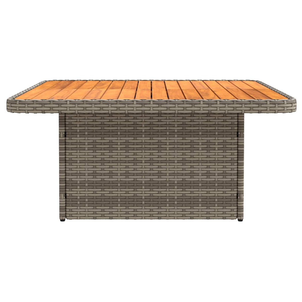 2 Stück Garten Mittel Sofa Mit Hochklapptisch Poly-Rattan