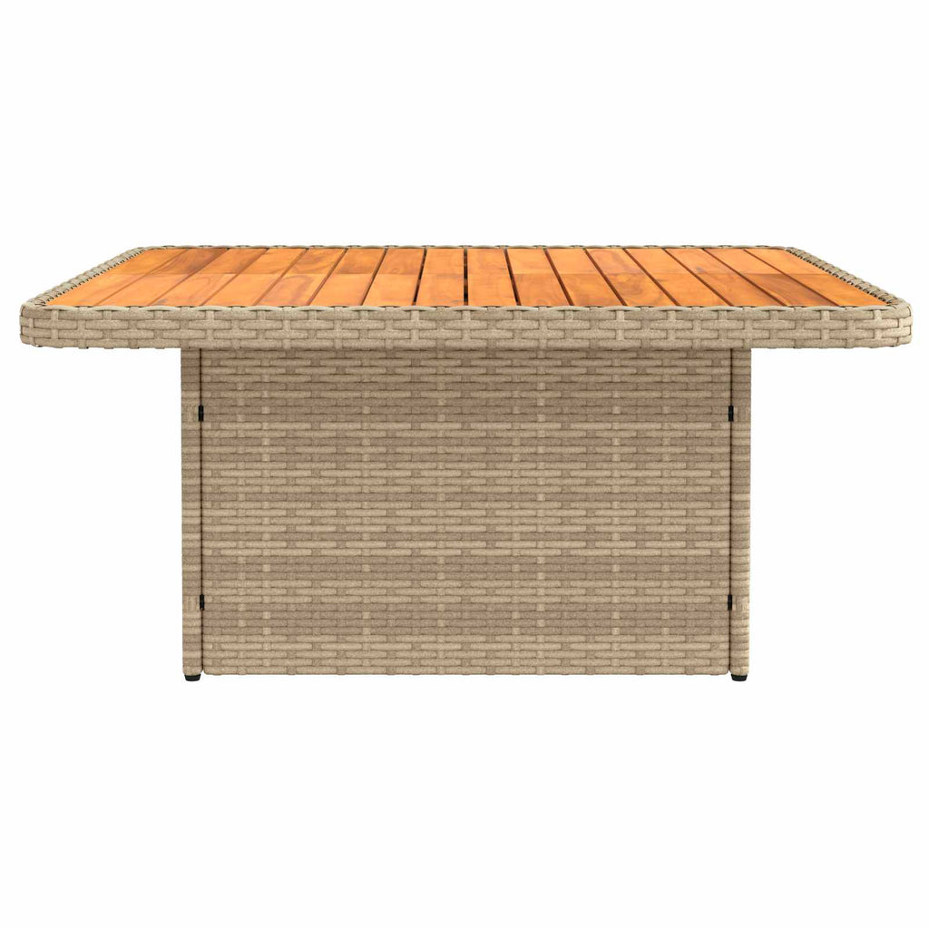 2 Stück Garten Mittel Sofa Mit Hochklapptisch Poly-Rattan