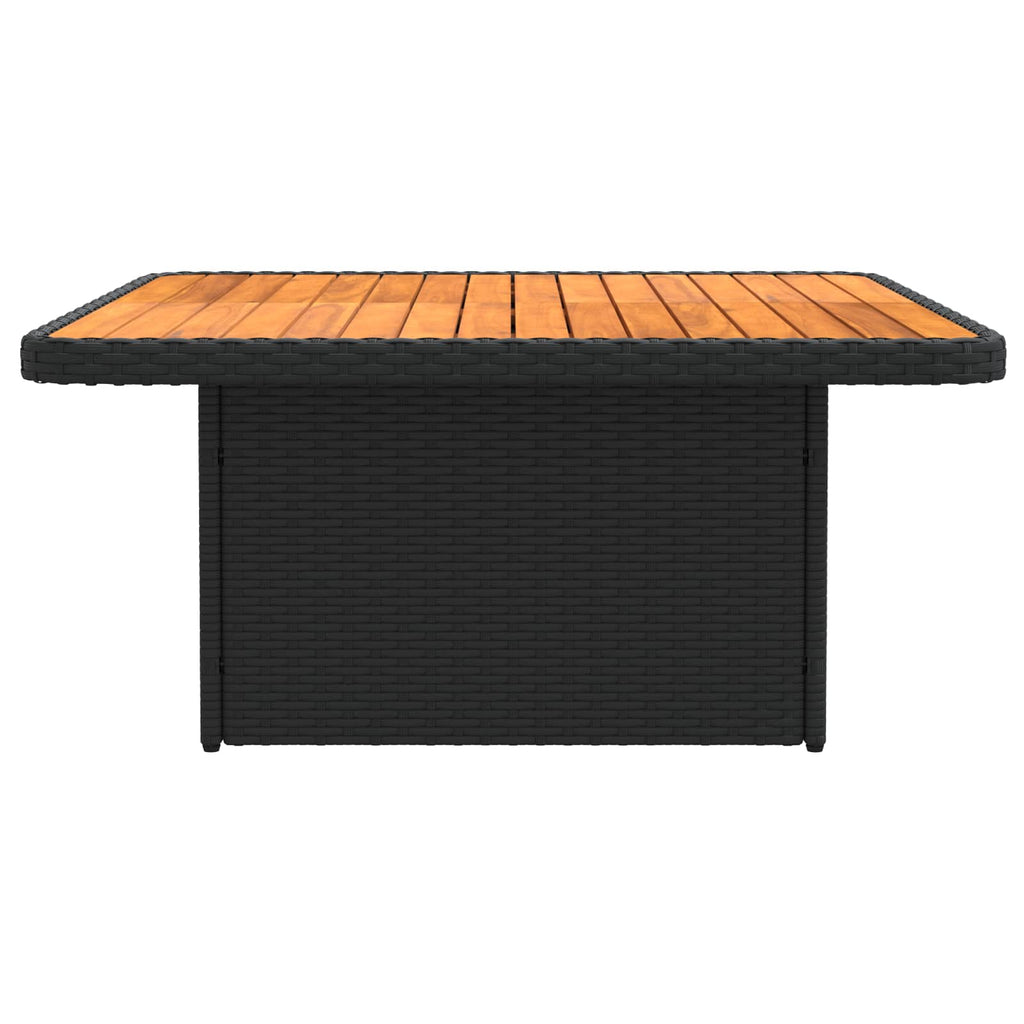 2 Stück Garten Mittel Sofa Mit Hochklapptisch Poly-Rattan