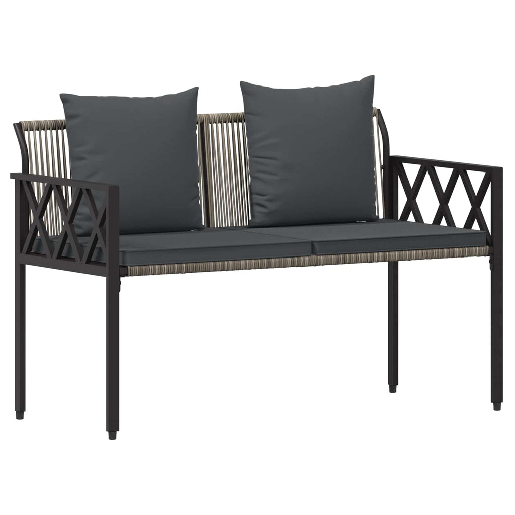 Bänke für Outdoor 2 -Seater 116 x 56 x 75 cm Poly-Rattan