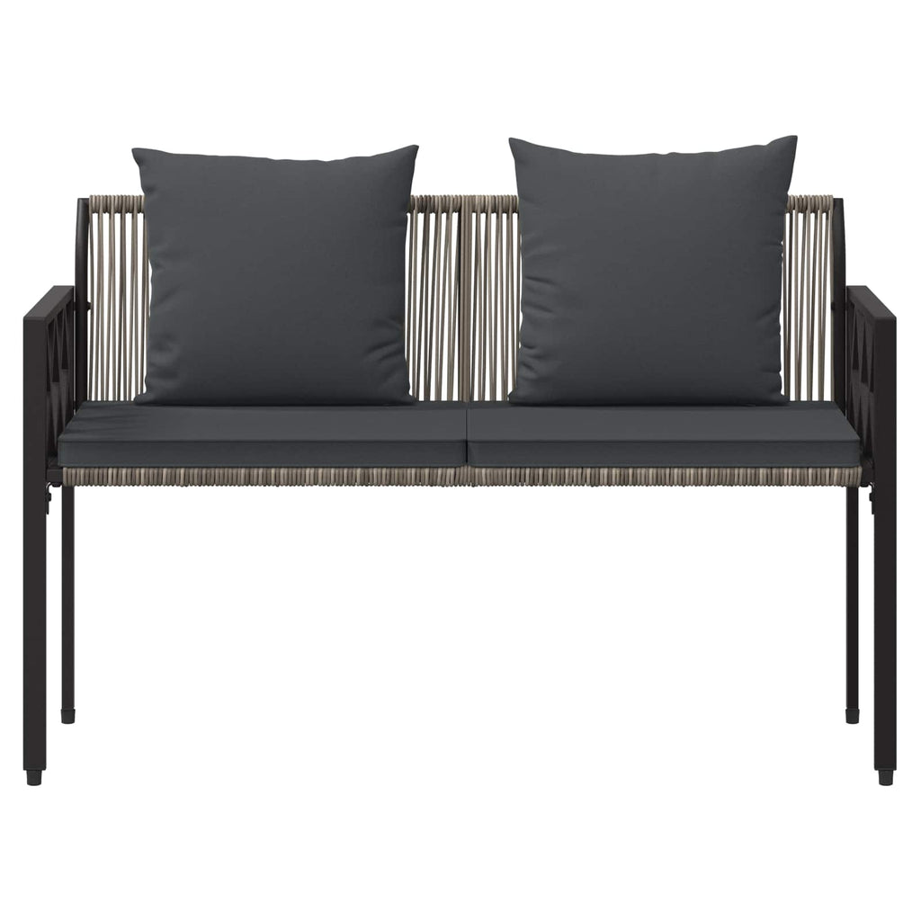 Bänke für Outdoor 2 -Seater 116 x 56 x 75 cm Poly-Rattan