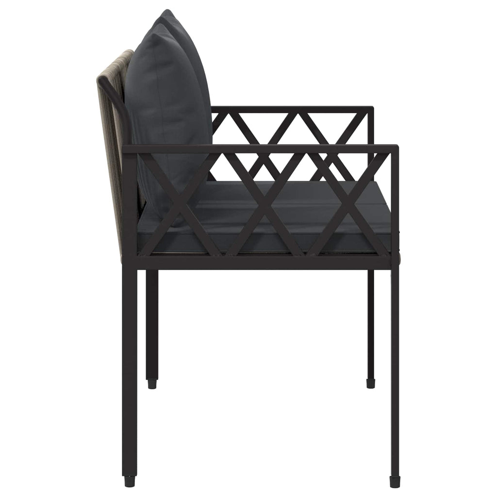 Bänke für Outdoor 2 -Seater 116 x 56 x 75 cm Poly-Rattan
