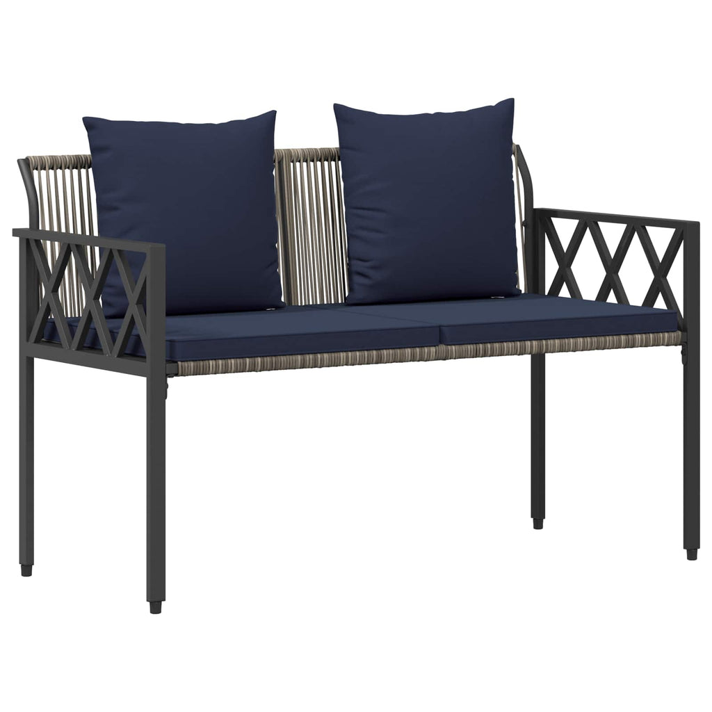 Bänke für Outdoor 2 -Seater 116 x 56 x 75 cm Poly-Rattan