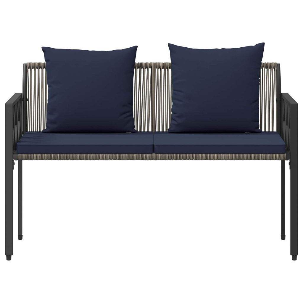 Bänke für Outdoor 2 -Seater 116 x 56 x 75 cm Poly-Rattan