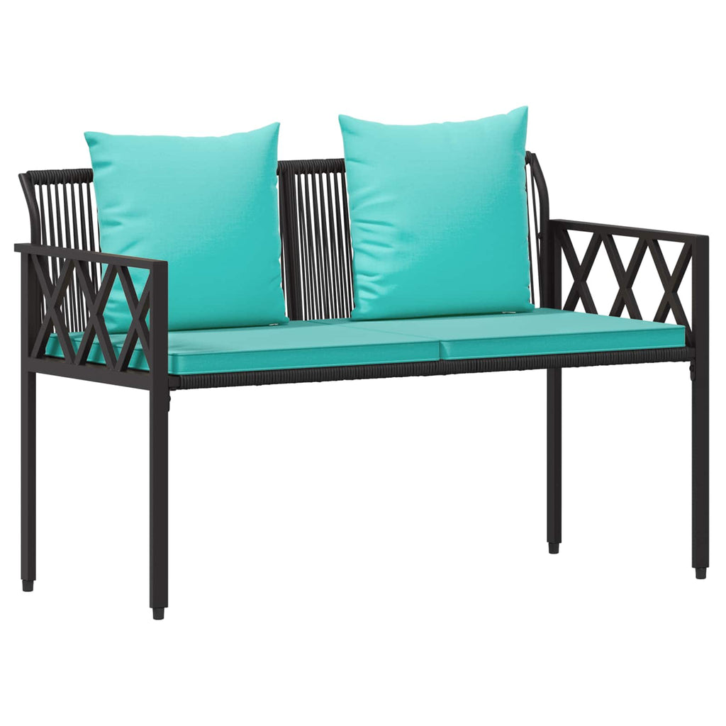 Bänke für Outdoor 2 -Seater 116 x 56 x 75 cm Poly-Rattan