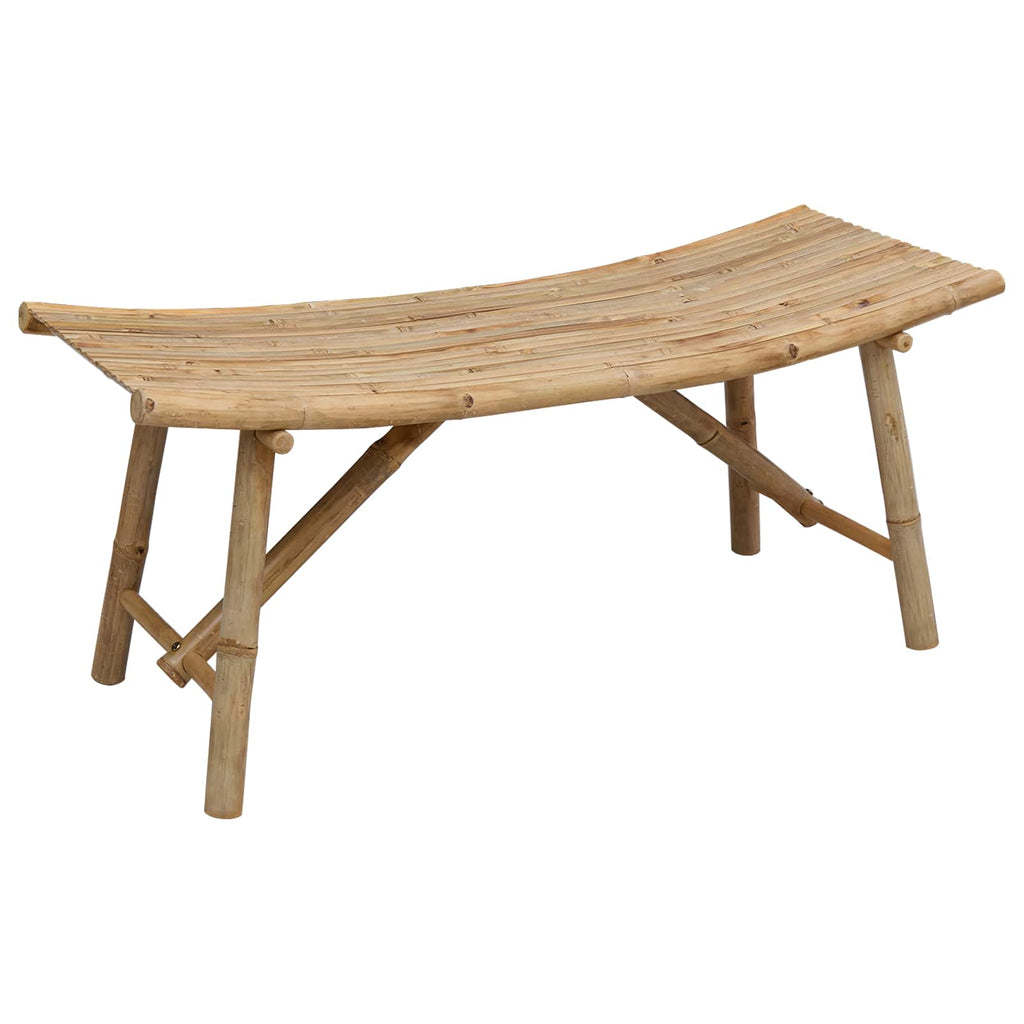Gartenbank Natur 110 x 45 x 50 cm Bambus