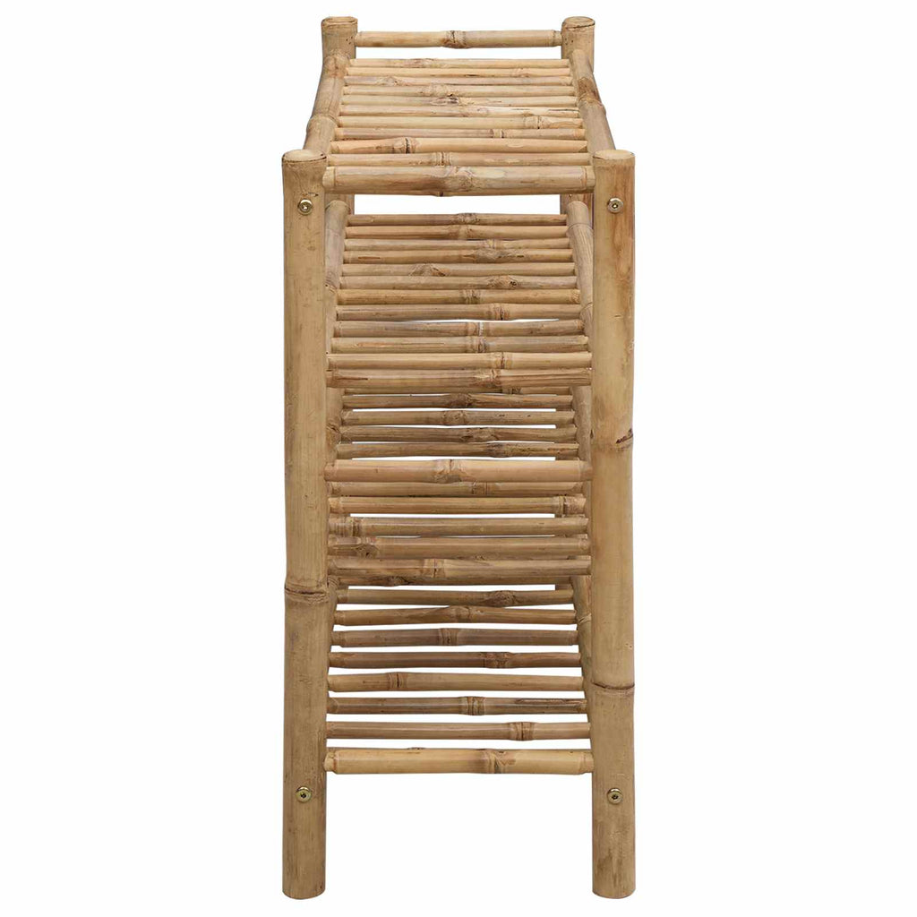 Schuhregal mit Regal mit Speicher Natur 68 x 28 x 63 cm Bambus