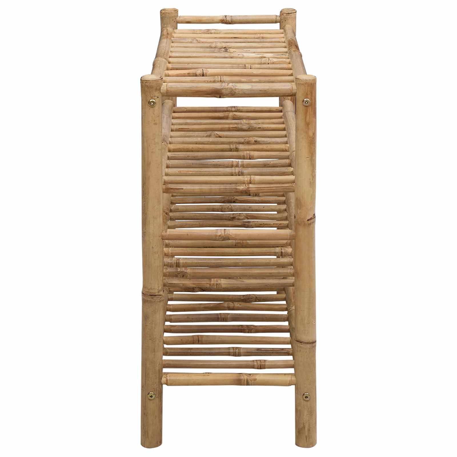 Schuhregal mit Regal mit Speicher Natur 68 x 28 x 63 cm Bambus