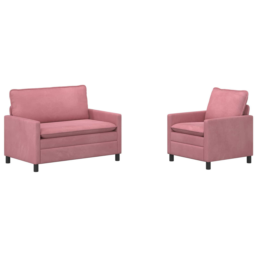 Sofa Set 2 pcs Rosa Samt