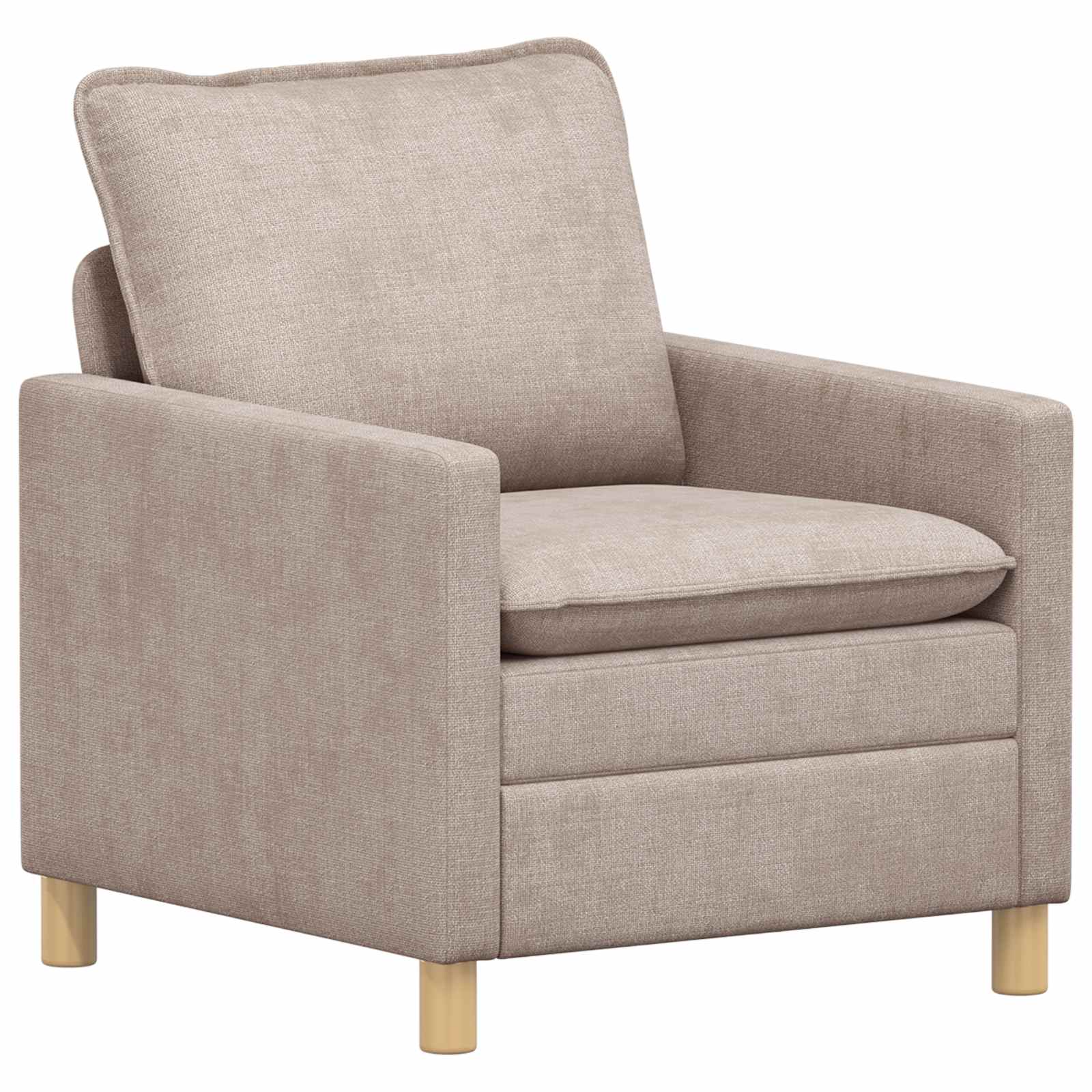 Sofa Set 2 pcs Beige Polyester