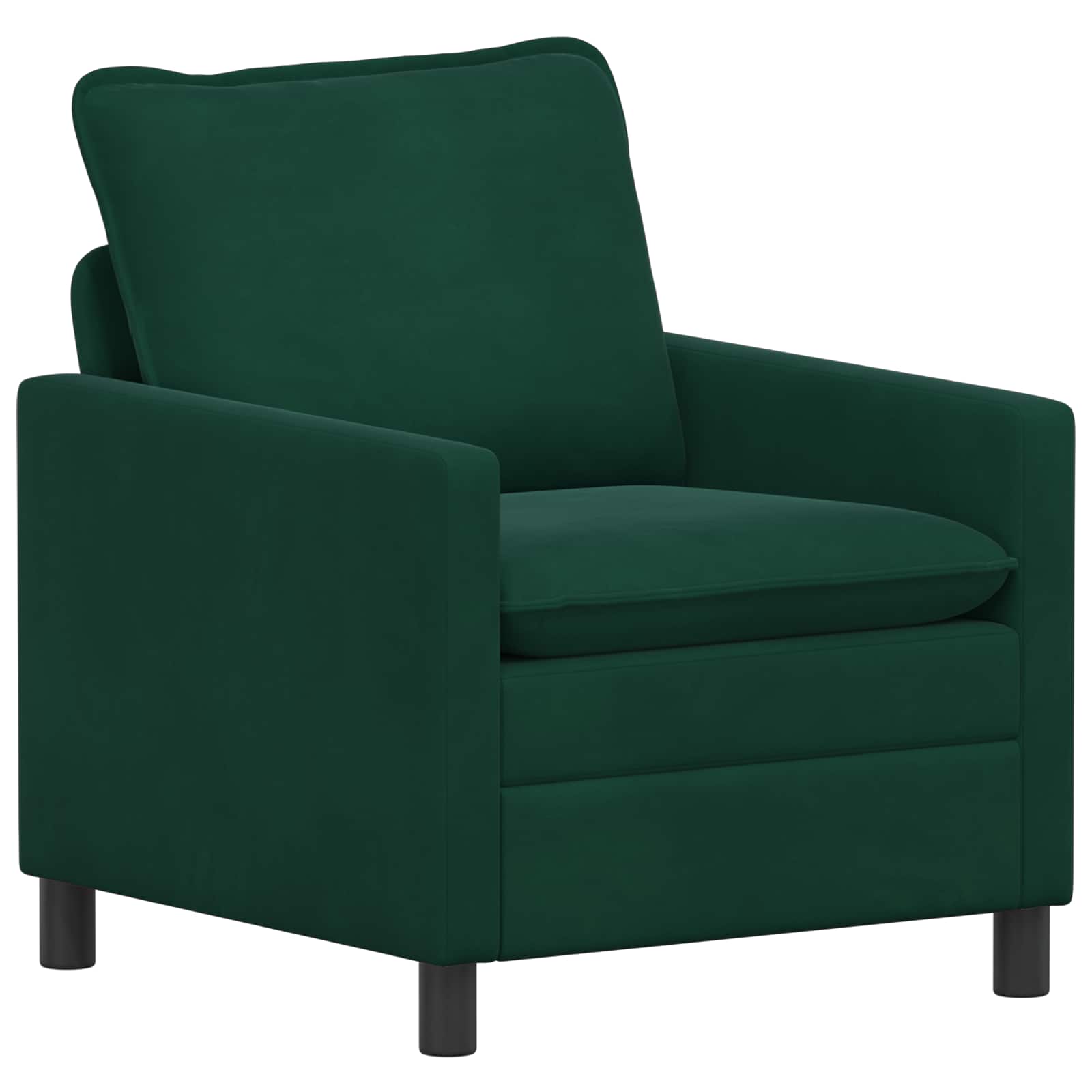 Sofa Set 2 pcs Dunkelgrün Samt