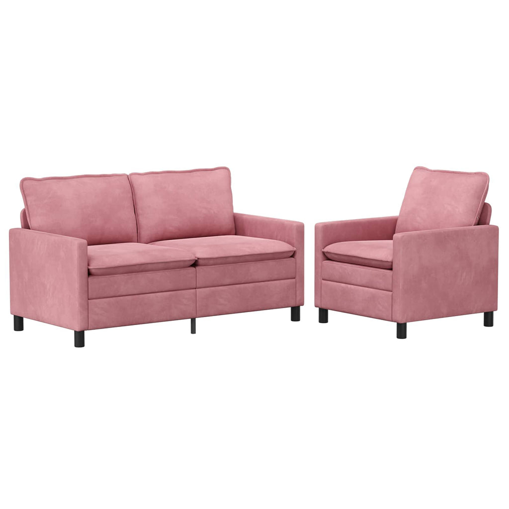 Sofa Set 2 pcs Rosa Samt