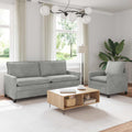 Sofa Set 2 pcs Hellgrau Samt
