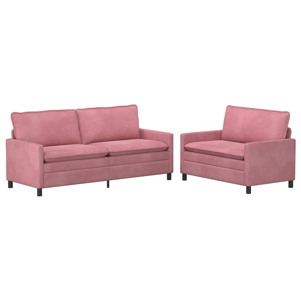Sofa Set 2 pcs Rosa Samt