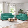 Sofa Set 2 pcs Türkis Samt