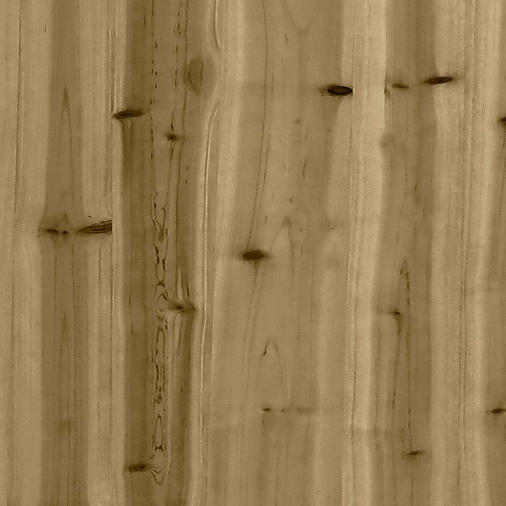Spielturm Braun Massives imprägniertes Holz