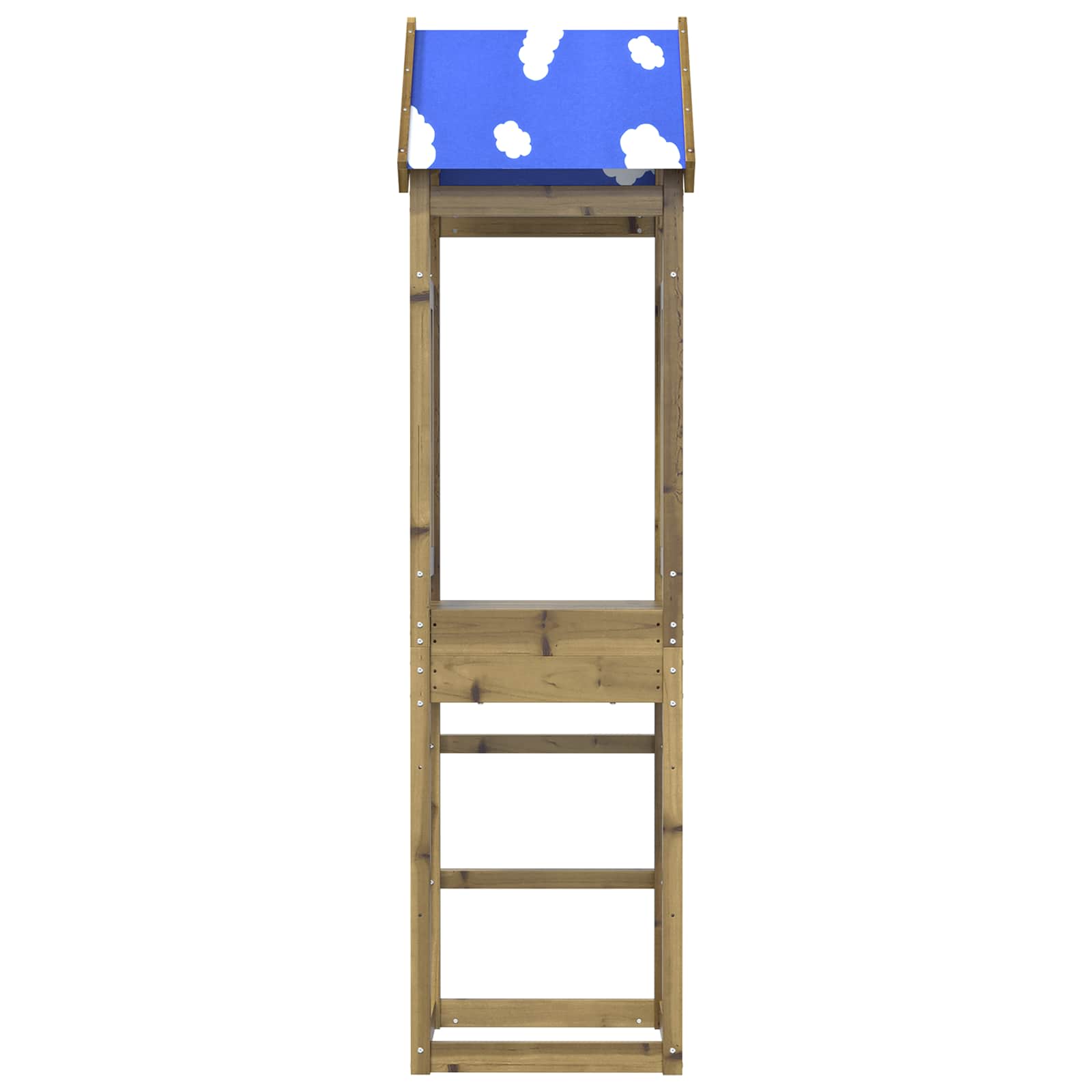 Spielturm Braun Massives imprägniertes Holz