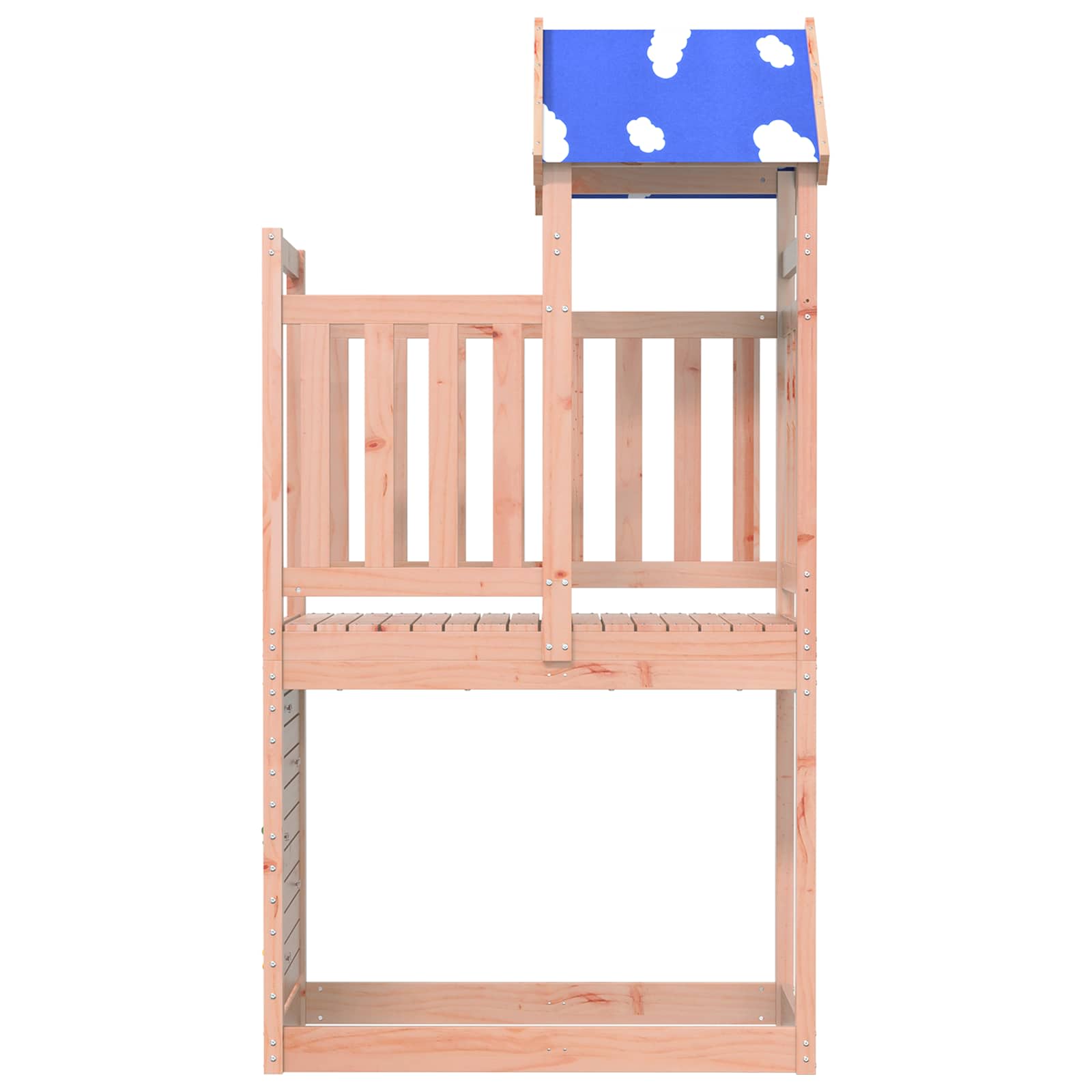Spielturm Braun 110,5 x 52,5 x 215 cm Massives Douglasienholz