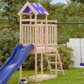 Spielturm Braun 52,5 x 110,5 x 215 cm Massives Kiefernholz