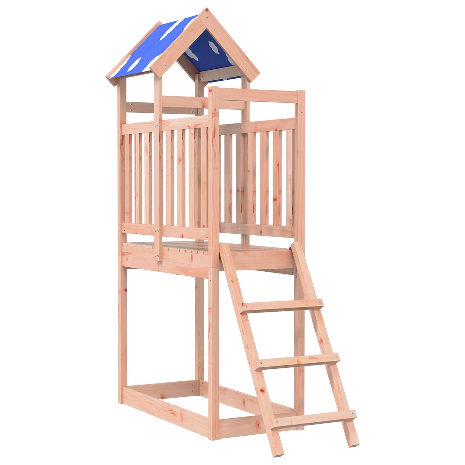 Spielturm Braun 52,5 x 110,5 x 215 cm Massives Douglasienholz