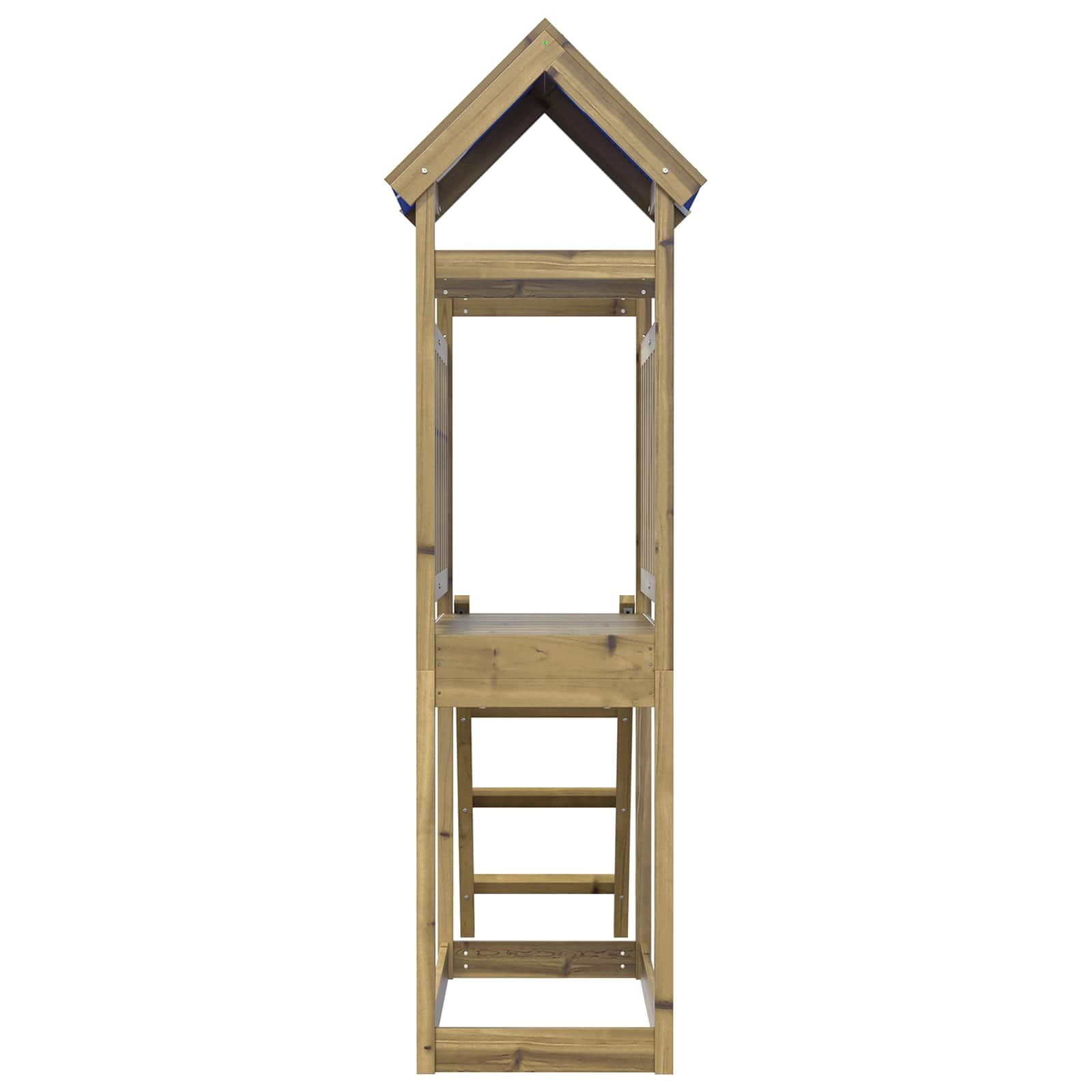 Spielturm Braun Massives imprägniertes Holz
