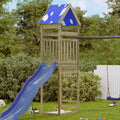 Spielturm Braun 52,5 x 85 x 265 cm Massives imprägniertes Holz
