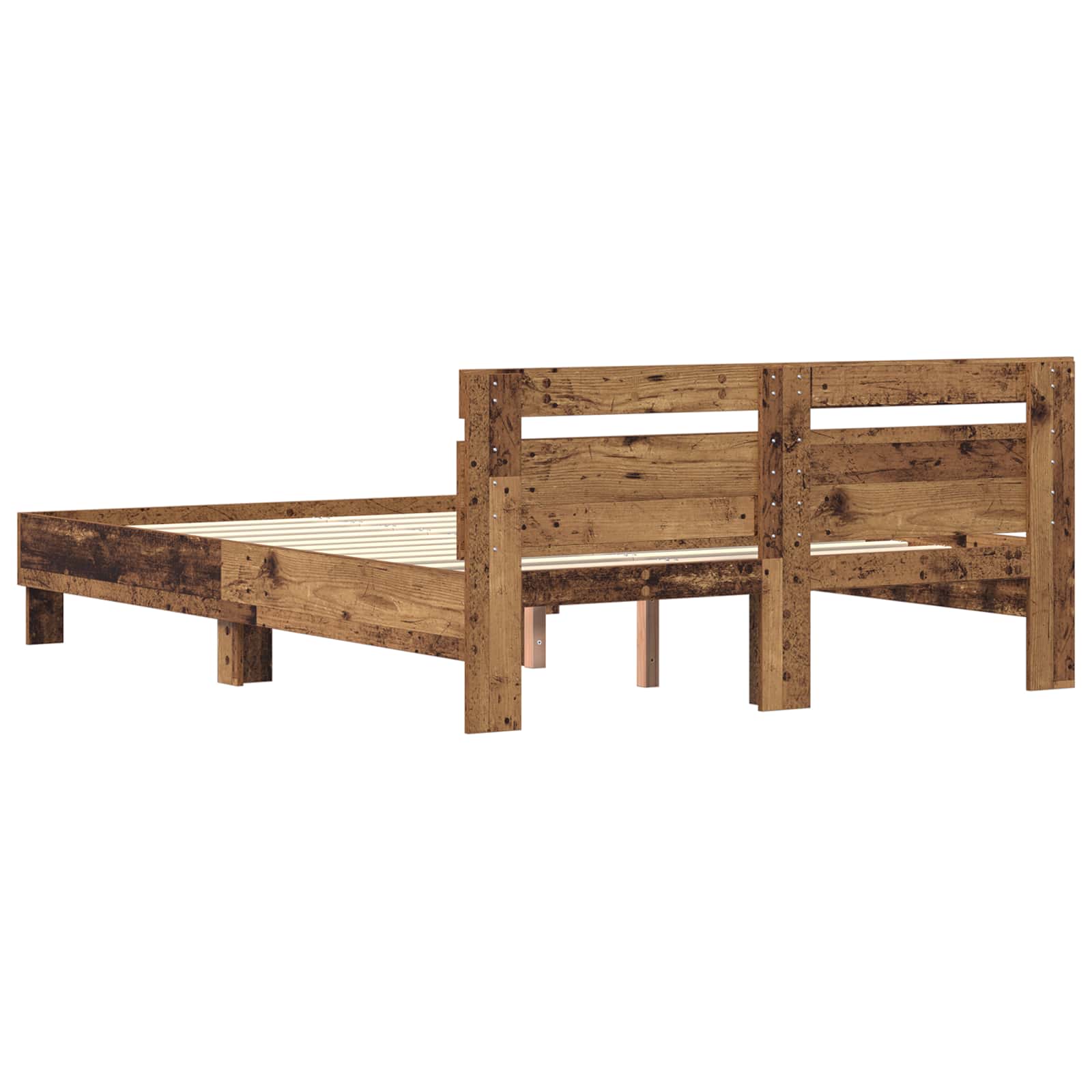 Bettrahmen Altholz 160 x 200 cm Holzwerkstoff