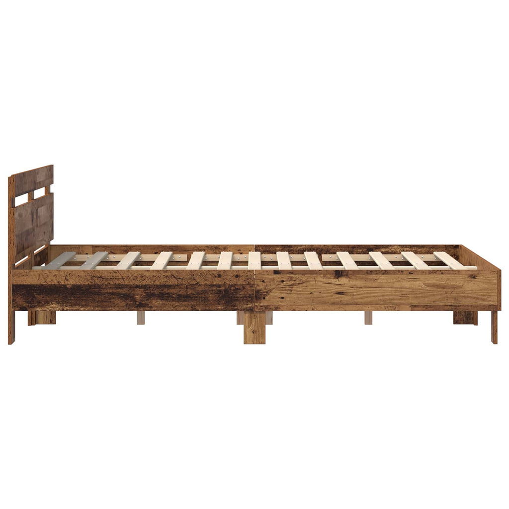 Bettrahmen Altholz 160 x 200 cm Holzwerkstoff