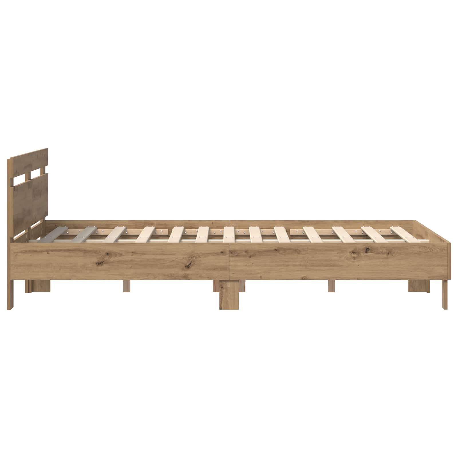 Bettrahmen Artisan-Eiche 160 x 200 cm Holzwerkstoff