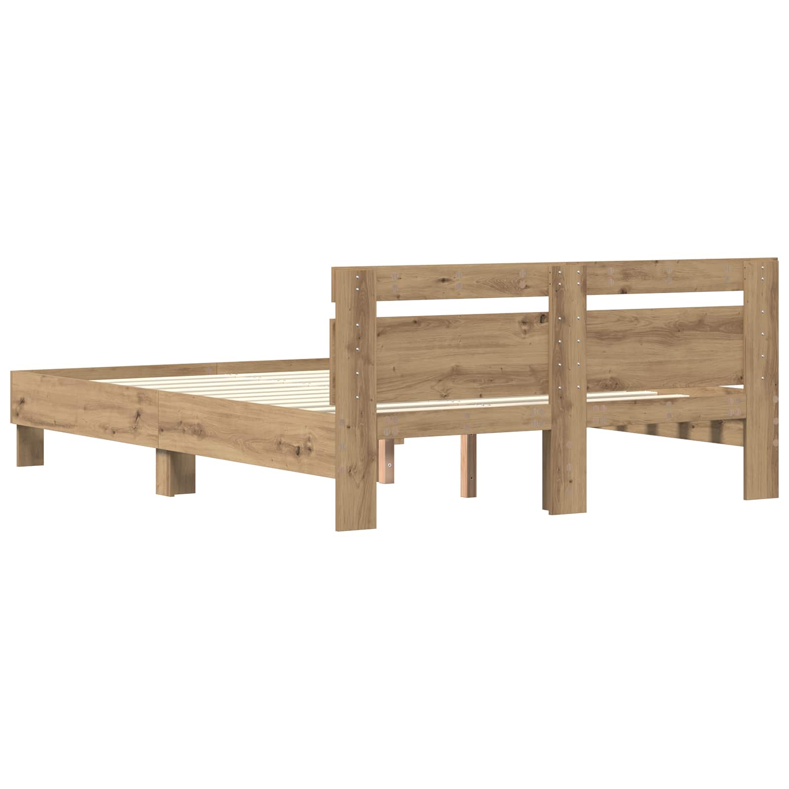 Bettrahmen Artisan-Eiche 140 x 200 cm Holzwerkstoff