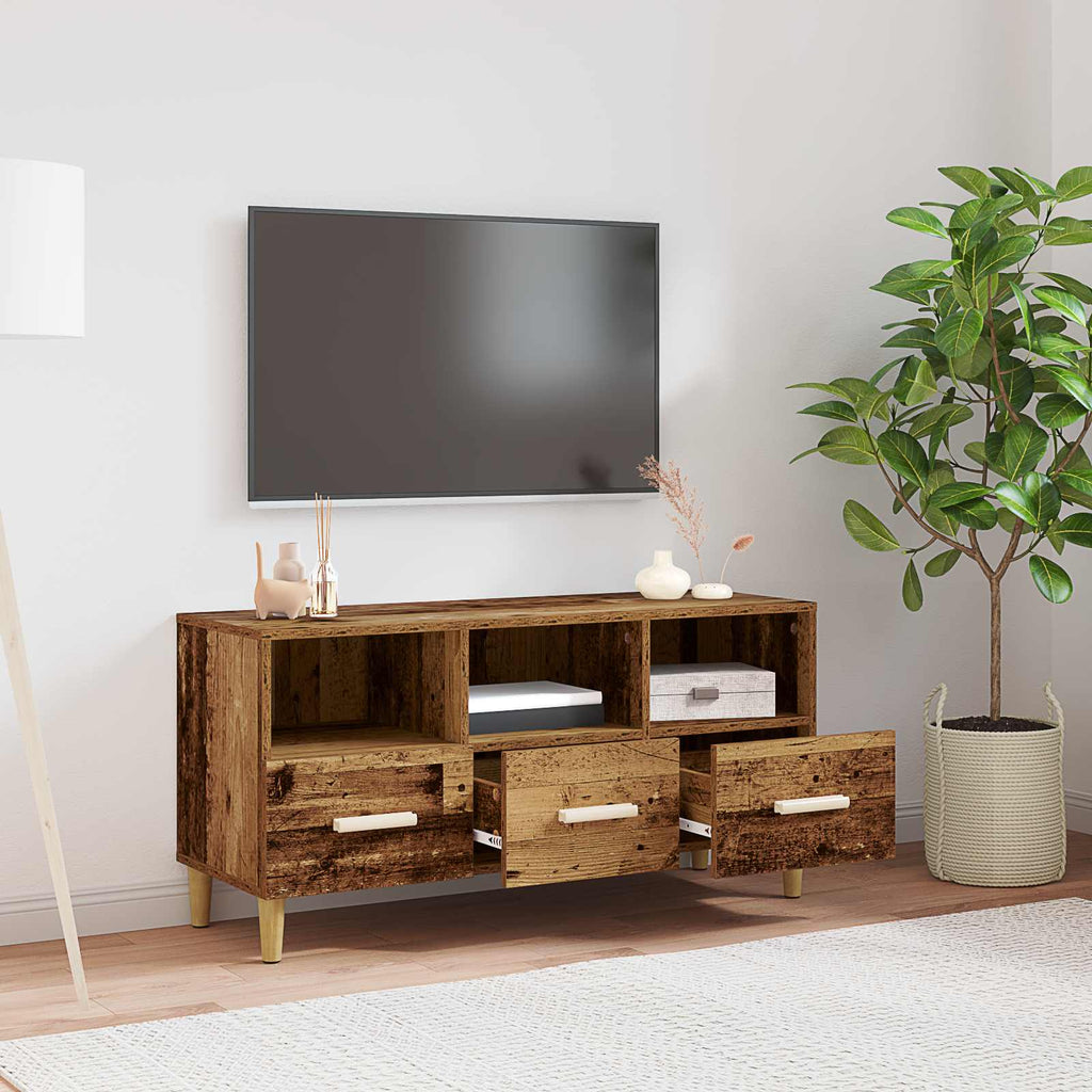 TV-Schränk Altholz 102 x 36 x 50 cm Holzwerkstoff