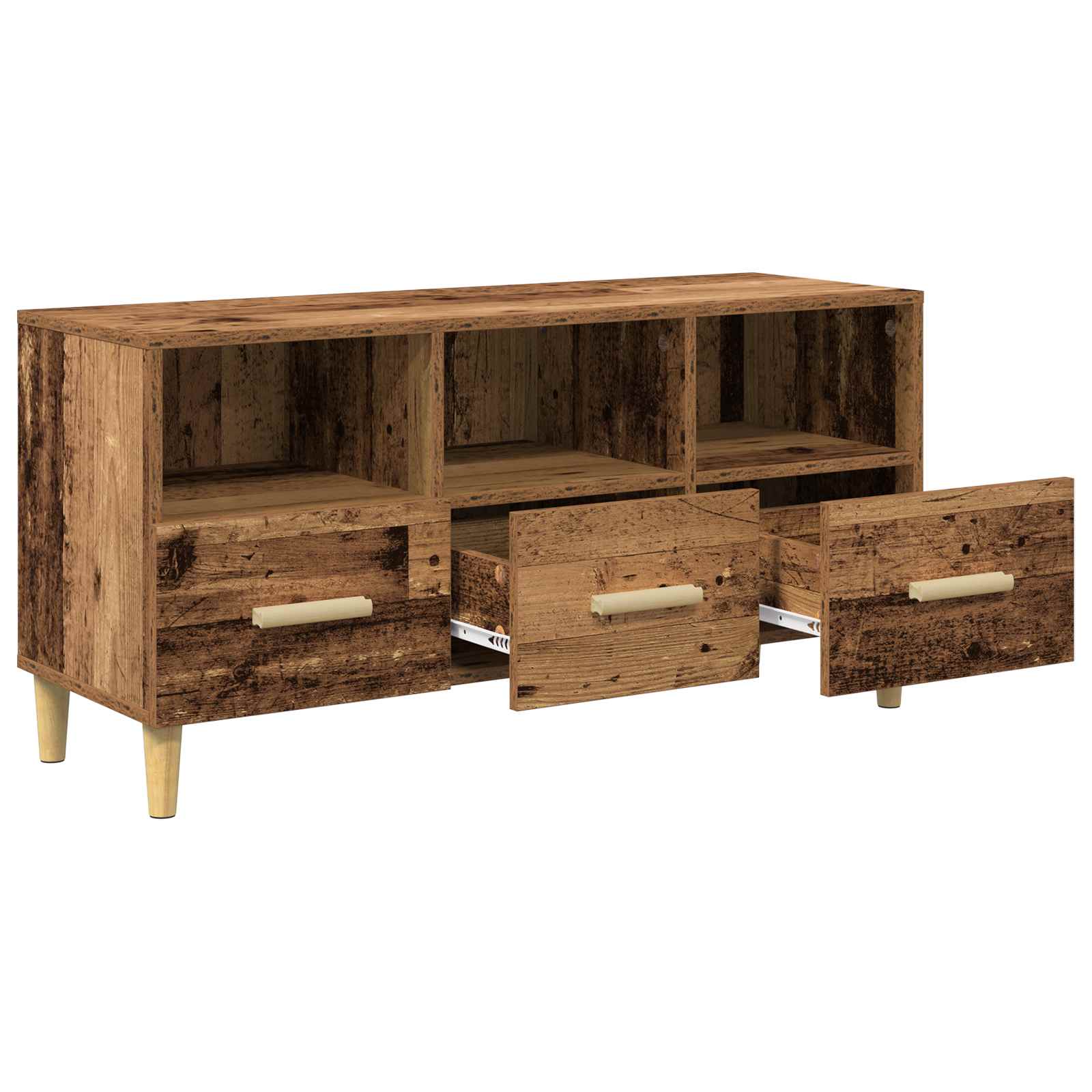 TV-Schränk Altholz 102 x 36 x 50 cm Holzwerkstoff
