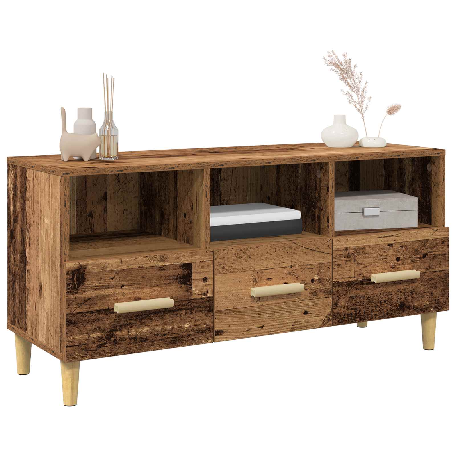 TV-Schränk Altholz 102 x 36 x 50 cm Holzwerkstoff