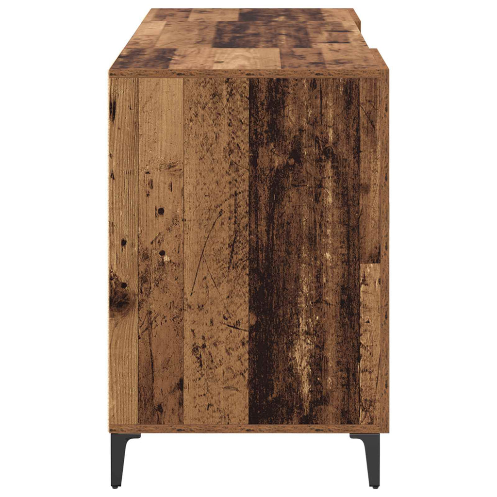 Schreibtisch mit Tür Altholz 140 x 50 x 75 cm Holzwerkstoff