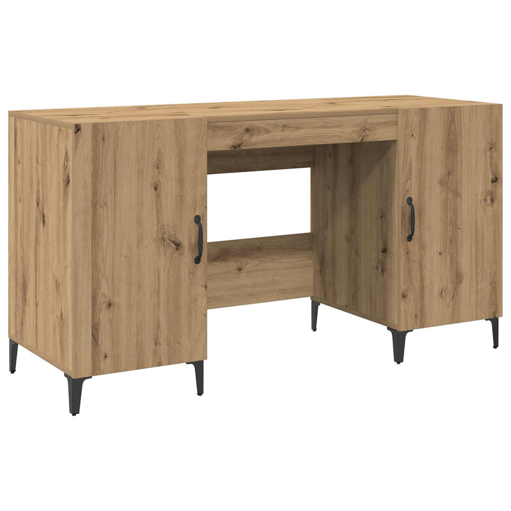 Schreibtisch Kunsthandwerk Eiche 140 x 50 x 75 cm Holzwerkstoff