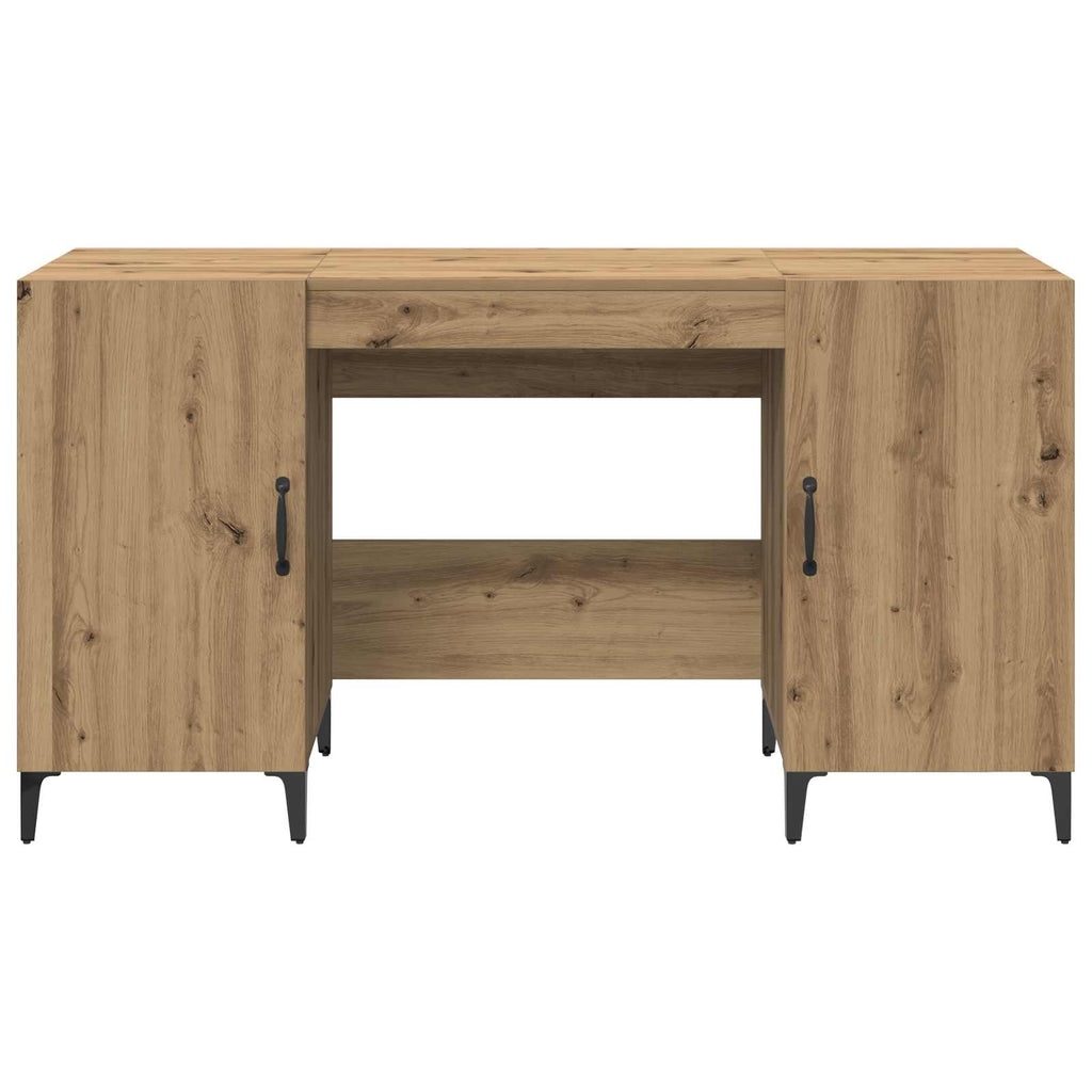 Schreibtisch Kunsthandwerk Eiche 140 x 50 x 75 cm Holzwerkstoff
