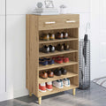 Schuhschrank Kunsthandwerk Eiche 60 x 35 x 105 cm Holzwerkstoff