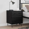 Bettschrank Schwarz Eichen-Optik 40 x 35 x 50 cm Holzwerkstoff