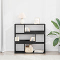 Bücherregal Schwarz Eichen-Optik 100 x 33 x 94,5 cm