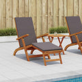 Liegestuhl zum Verstellen und Klappen 2 pcs Dunkelgrau
