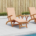 Liegestuhl zum Verstellen und Klappen 2 pcs Beige