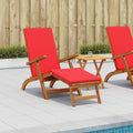 Liegestuhl zum Verstellen und Klappen 2 pcs Rot