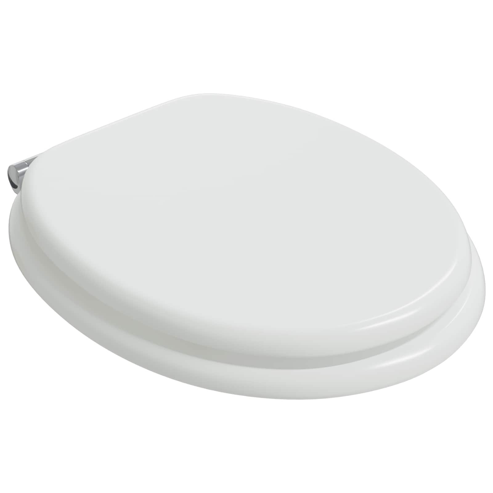 Soft-Close Toilettensitz Weiß 44 x 38 cm MDF-Platte