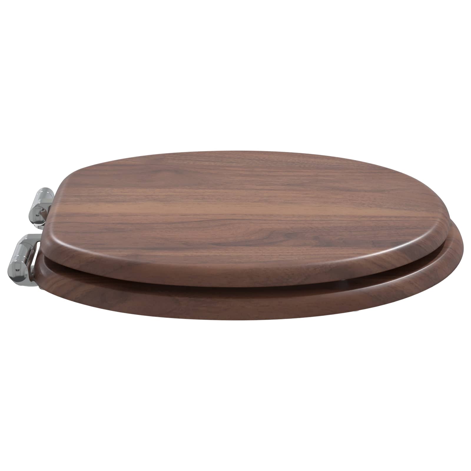 Soft-Close Toilettensitz Braun 44 x 38 cm MDF-Platte